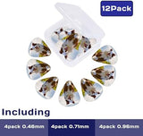 12-180 Pack Custom Guitar Picks Personalized Guitar Picks Add Your Photo Text Logo Customized Guitar Bass Ukulele Accessories Gifts for Men Women (5 Set(60 PCS）One sided printing)