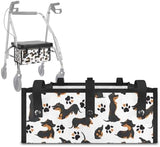 LedBack 3 Pack Rollator Accessories Walker Seat and Backrest Rollbar Covers Walker Storage Bag Dachshund Print Universal Walker Accessories for Mobility Scooter