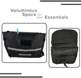 AlveyTech Saddle Bag for Mobility Scooter, Wheelchair, & Electric Power Chair (Small, Black) - Accessories Holder Armrest Side Pouch Storage Organizer Bags for Adults, Water-Resistant, Easy Install