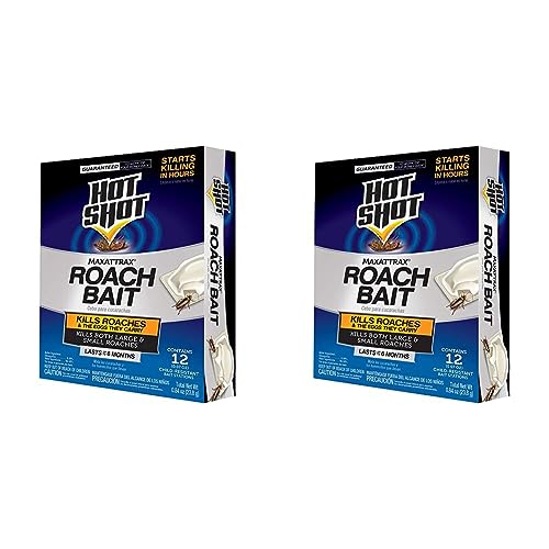Hot Shot MaxAttrax Roach Bait, 12 Child-Resistant Bait Stations