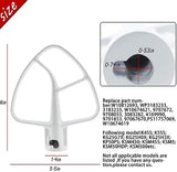 Attachments Accessories fit for Kitchenaid 4.5 QT Stand Mixer K45WW Wire Whip K45DH Dough Hook K45B Coated Flat Blade Paddle K45 K4SS K45SS KSM75 KSM90 KSM95 KSM100 KSM103 KSM110 KSM150PS prime&swift