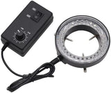 TsoLay Microscope Accessories Kit for Adult 144/56 LED Ring Light Illuminator Lamp for Industrial Trinocular Stereo Microscope Video Camera Adjustable Circle Light Source Accessory (Color : 144 Led)