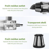 Masticating Juicer Attachment for Kitchen aid Stand Mixers, Masticating Juicer Accessories,Slow Juicer Attachment for All Models Kitchenaid Juicer Mixers and Cuisinart (Black)