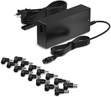 90W Universal AC Adapter Laptop Charger Replacement for Dell HP Acer Asus Lenovo IBM Toshiba Samsung Sony Fujitsu Notebook Ultrabook Chromebook Power Supply Cord