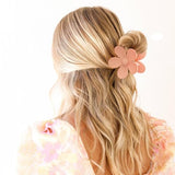 Flower Hair Clips 8PCS, Large Claw Clips for Women Girls Thick Thin Hair, Strong Hold Nonslip Big Dasiy Jaw Clamps Matte Hair Accessories 8 Colors