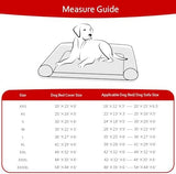 Waterproof Dog Bed Covers Replacement Washable Pet Hair Easy to Remove, Noiseless Quilted Puppy Pet Bed Cover Lovely Black Star Print 44x54 Inches, for Dog/Cat, Cover Only