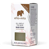 ella+mila "All About the Base - Coat Nail Polish - Long-lasting Ridge Filler Base Coat - Nail Care that Helps Smooth & Fill Natural Nails (0.45 fl oz)