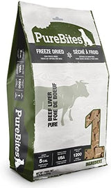 PureBites Beef Freeze Dried Dog Treats, 1 Ingredient, Made in USA, 44oz