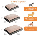 Amazon Basics Washable Dog Bed with Cooling Gel Memory Foam, Pressure-Relief Support for Dogs up to 120lbs, Non-Slip Bottom, Removable Cover, Giant Sized (48" x 36"), Grey