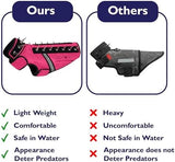 CoyoteVest SpikeVest Dog Harness Vest for Small Dogs, Reflective Dog Vest with Spikes to Shield Your pet from Coyotes, Raptor and Animal Attacks, Anti Hawk Vest, Made in USA (L-Pink)