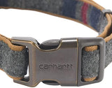 Carhartt Pet Fully Adjustable Webbing Collars for Dogs, Reflective Stitching for Visibility, Blanket Stripe, Medium