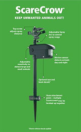 COSTWAY Scarecrow Motion Activated Animal Repellent