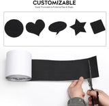 4.4 Inches x 7 Feet Strong Sticky Back Heavy Duty Hook and Loop Tape with Adhesive, Non-Slip Couch Cushion Grip Accessories, Double Sided Strip Roll to Prevent Sliding, Black