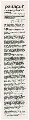 (3 Pack) PANACUR Dewormer Horse Paste 10%, 100mg Each