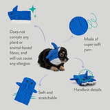 Zoo Snoods Baby Shark Costume - Warm Knit Dog Snood Wrap for Pets, Neck Ear Cover Protection, Halloween Winter (Large)
