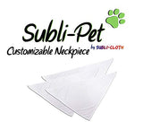 Customizable Dog and Cat Bandana Scarf Subli-Pet Custom Sublimation by Subli-cloth Pack x 12units (X-Small)