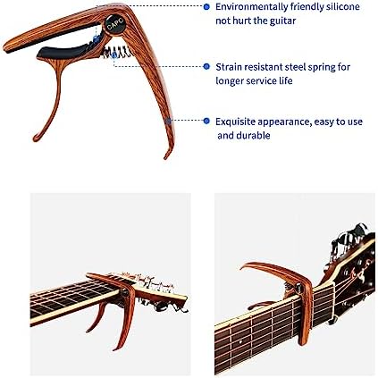 Guitar Accessories Kit 18PCS with Guitar Capo,Guitar Tuner,Guitar Picks,Clip-On Tuner for Guitar, Bass,ukulele & Violin