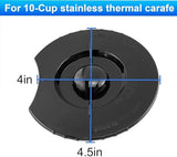 4.5" Replacement Lid for Cuisinart DCG-600RC 10-Cup Stainless Thermal Carafe, for SS-20P1 Coffee Center 10Cup Pot Lid (Not for 5")