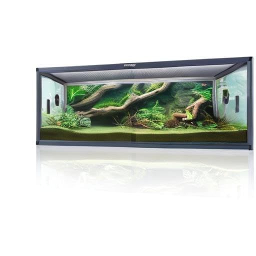 Phailozoo 85 Gallon Reptile Tank, Front Opening Snake Tank for Easy Maintenance, Reptile Enclosure with Top Screen Ventilation 48''x24''x18''