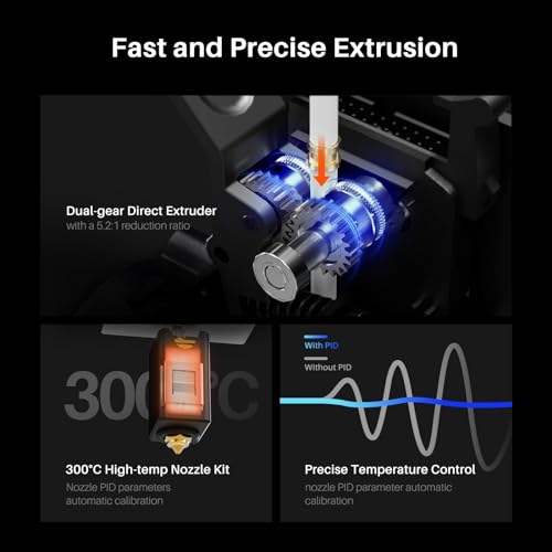 ELEGOO Extruder for Neptune 4 Plus/Max 3D Printer, Fully Assemble Dual-Gear Direct Drive Extruder, ELEGOO Official 3D Printer Accessories