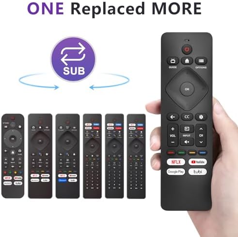 Replacement for Philips-Smart-TV-Remote-Control, Universal Smart Remote for Philips Android/Google TV