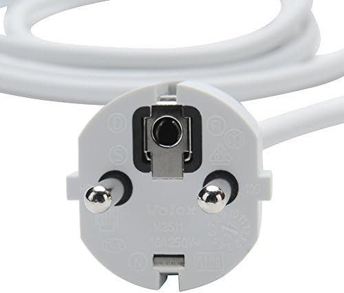 WESAPPINC Replacement Extension Power Cord European Standard Plug 6 Feet Cable for Apple MacBook 45W 60W 85W Magsafe or Magsafe 2 Power Adapter