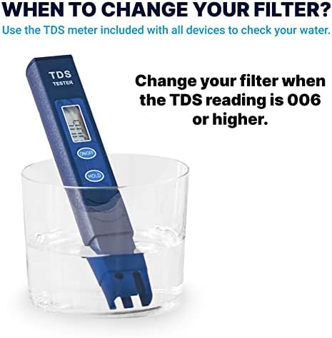 ZeroWater Official Replacement Filter - 5-Stage 0 TDS Filter Replacement - System IAPMO Certified to Reduce Lead, Chromium, and PFOA/PFOS, 2-Pack