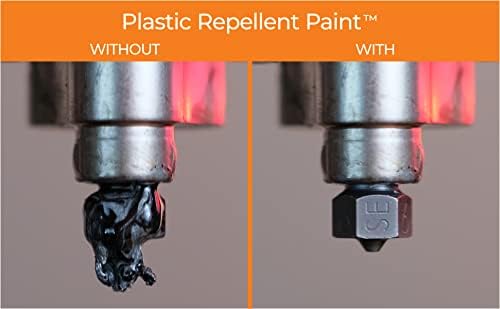 Slice Engineering Plastic Repellent Paint Repels Plastic & Prevents Buildup on the Nozzle | Get Enhanced Print Quality | Hassle-Free Application | Water-Based PTFE Nanosuspension (3 mL - 5 Pack)