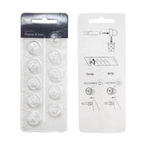 MiniFit Power Domes for Oticon Hearing Aids, 6mm, 8mm, 10mm, 12mm Replacement Domes for Oticon Mini RITE Hearing Aids with Cleaning Brush Tools Kit (8MM)