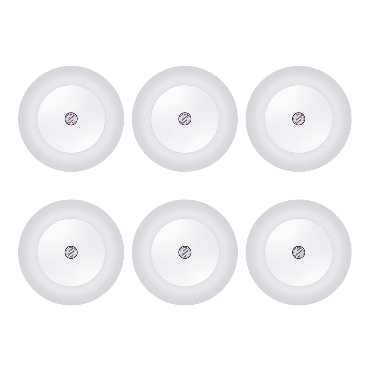 KINUR 6 Pack Red LED Plug into Wall with Dusk to Dawn sensors Plug in Night Lights for Kids Room, Bedroom, Bathroom, Baby Nursery,Stair Lights, Hallway Light
