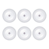 KINUR 6 Pack Red LED Plug into Wall with Dusk to Dawn sensors Plug in Night Lights for Kids Room, Bedroom, Bathroom, Baby Nursery,Stair Lights, Hallway Light