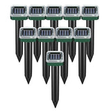 Mole Repellent 10 Packs,Snake Repellent Mole Repellent for Lawns Gopher Repellent Squirrel Repellent IP44 Waterproof Ultrasonic Rodent Repellent and Deterrent Mole Trap Killer for Your Farm,Garden