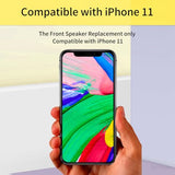 for iPhone 11 Earpiece Speaker Replacement 6.1" Repair for iPhone11 Earspeaker Front Ear Piece with Ambient Light Sensor Fix Proximity Sensor Assembly for A2111, A2223, A2221