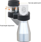 Microscope Accessories Kit - 8X Pocket Monocular Telescope & 30X Mini Metal Silver Microscope