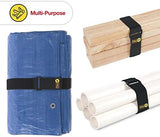 Super-Stretch Wrap-It Storage Straps, 24" (4 Pack) - Elastic Hook and Loop Cinch Straps - Garden Hose Strap, Pool Hose Organizer, Cables Straps, Extension Cord Wrap, Garage and RV Storage Accessories