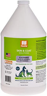 Nootie Aloe&Oatmeal Pet Shampoo for Sensitive Skin-Long lasting Cucumber Melon Shampoo-Helps Relieve Dry Itchy Skin for Dogs&Cat-Natural Ingredient-Soap Paraben&Sulfate Free-Cleans Conditions-1 Gallon