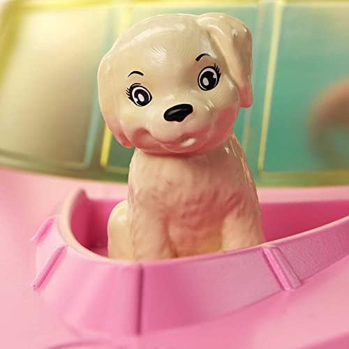 ﻿Barbie Boat with Puppy and Themed Accessories, Fits 3 Dolls, Floats in Water, Great Toy for 3 to 7 Year Olds