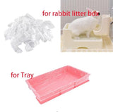 50 Pcs Disposable Rabbit Cage Liner Plastic Toilet Film Leak-Proof for Small Animals Bunny Guinea Pig Bird Cage Liners Litter Box Crate Tray Drawer Quick Cleanup Essentials Indoor (Large)