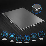 Plexiglass Sheets 1/4" (6mm) Thick - 2 Pack of 18x24 Clear Cast Acrylic Sheets for Laser Cutting, Signs, Glass Replacement, DIY and Crafts Project