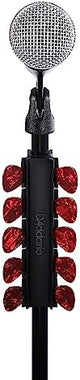 D'Addario Accessories Mic Stand Pick Holder - Guitar Pick Holder for Mic Stands - Holds 10 Guitar Picks of Any Gauge and Size