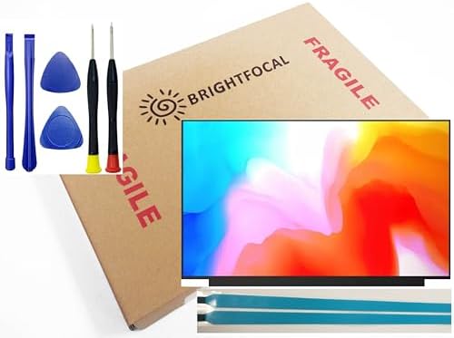 BRIGHTFOCAL New Screen Replacement for Acer Nitro 5 AN515-57-584Y 15.6 FHD Full-HD IPS 1920 x 1080 Narrow Slim Matte LCD LED Display with Tape and Tool