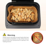 Aieve 100Pcs Disposable Air Fryer Liners Grill Liner compatible with Ninja Grill XL Air Fryer FG551, Non-Stick Air Fryer Accessories