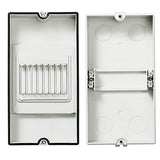 QILIPSU 4 Way Outdoor Breaker Box IP65 PC/ABS Alloy Plastic Din Rail Power Distribution Enclosure with Clear Cover, Bus Bars and DIN Rail (4 Way)
