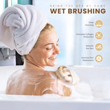 POPCHOSE Dry Brushing Body Brush, Dry Brush for Body, Natural Bristle Dry Skin Exfoliating Brush Body Scrub for Flawless Skin, Cellulite Reduction, Lymphatic Drainage and Blood Circulation Improvement