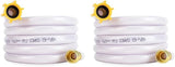 Camco TastePURE 10-Ft Water Hose - RV Drinking Water Hose Contains No Lead, No BPA & No Phthalate - Features Diamond-Hatch Reinforced PVC Design - 1/2” Inside Diameter, Made in the USA (22743)