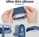 Case for Airpods Max Headphones, Ear Pad Case Cover/Ear Cups Cover/Headband Cover for AirPods Max (USB-C/Lightning)(2024/2020), Silicone Cover for Apple Airpod Max, Accessories Cases(Dark Blue)