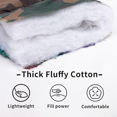CuteBone Waterproof Thick Dog Winter Coat Doggie Jacket Warm Pet Clothes Comfortable Puffer Dog Vest for Small Medium Large Dogs with Harness Hole YRFN21L