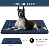 Dog Beds Crate Pad, Dog Bed Mat for Small/Medium/Large Dogs Sleeping, Soft, Durable, Washable & Anti-Slip Crate Pads, Reversible Dog Mat Bed Kennel Mat Cat Bed L(35”*23“*1.5”)