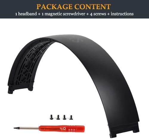 Beat Studio 3 Headband Replacement Parts as Same as Stock Arch Band Repair Kit Compatible with Beats by Dre Studio 3/A1914 and Studio 2 Wired/Wireless (B0500/B0501) Over-Ear Headphones (Matte Black)