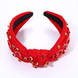 MOLOCH Pink Heart Headband for Women Rhinestone Conversation Love Heart Headbands Crystal Knotted Bejeweled Wide Velvet Fashion Hairband Valentines Day Country Concert Hair Accessories
